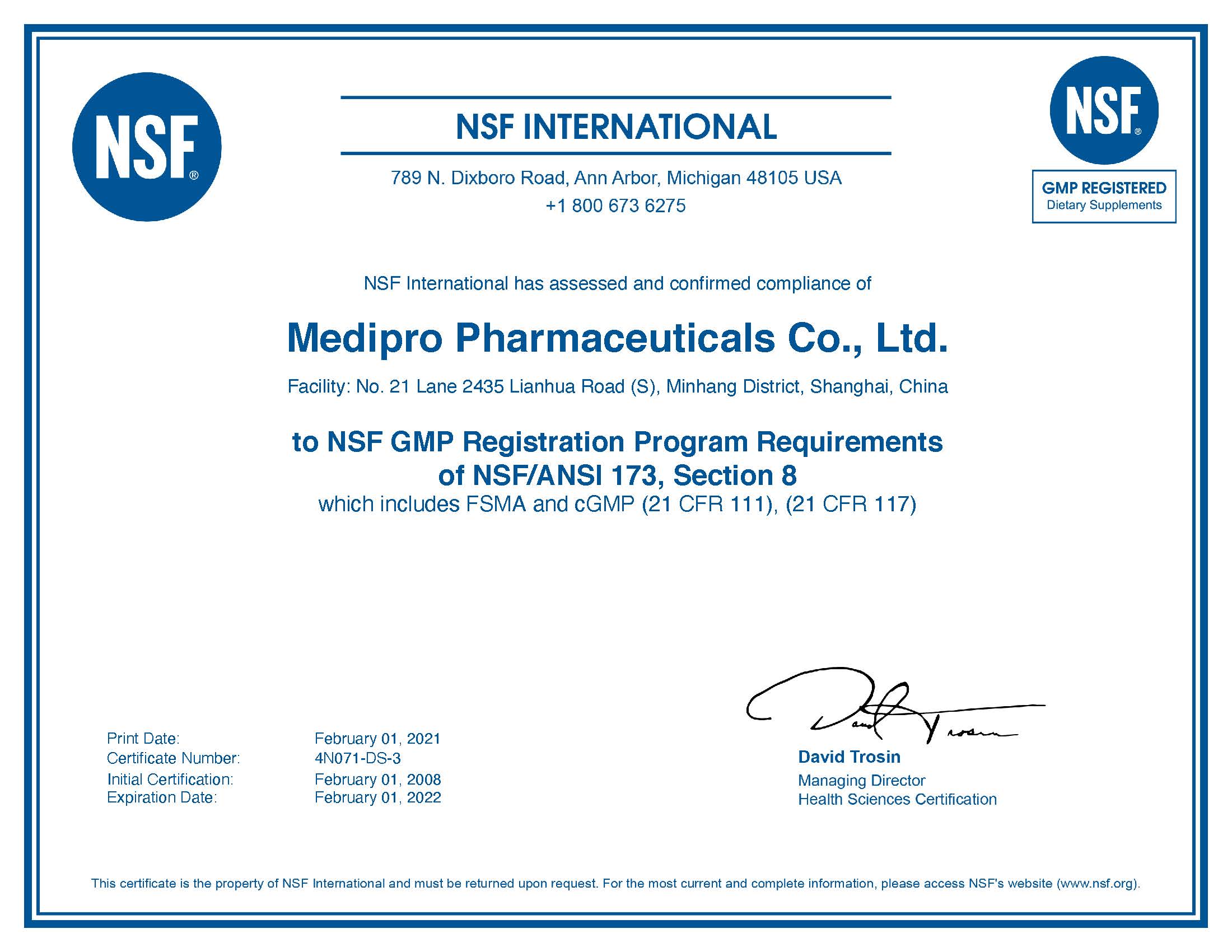 NSF INTERNATIONAL